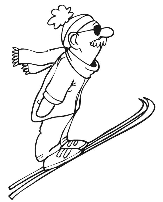 Skiing Coloring Pages Printable for Free Download