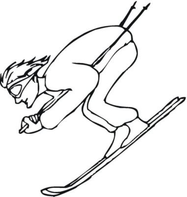 Skiing Coloring Pages Printable for Free Download