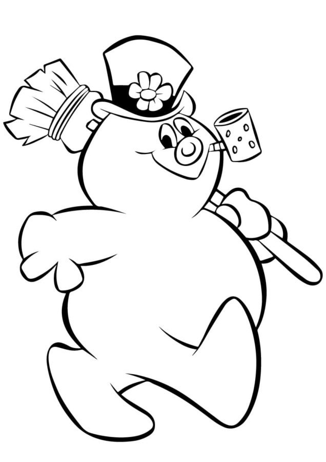 Frosty the Snowman Coloring Pages Printable for Free Download