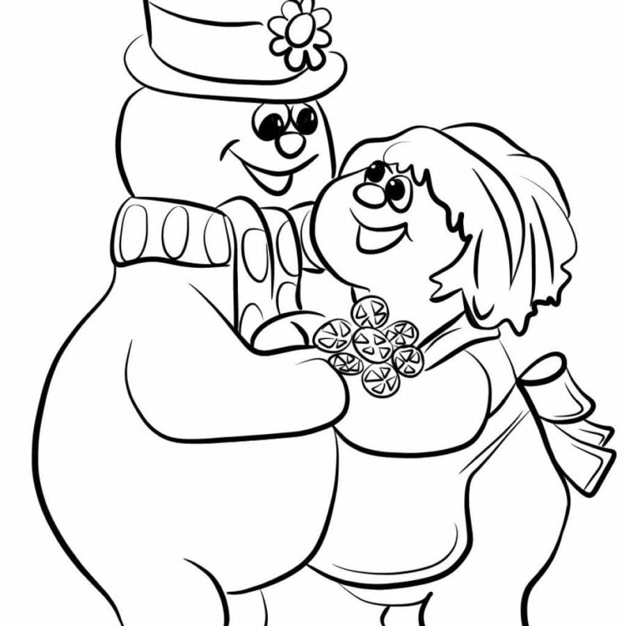 Frosty the Snowman Coloring Pages Printable for Free Download