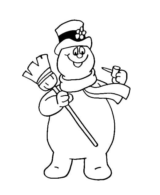 Frosty the Snowman Coloring Pages Printable for Free Download