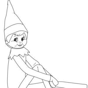 Elf on the Shelf Coloring Pages Printable for Free Download