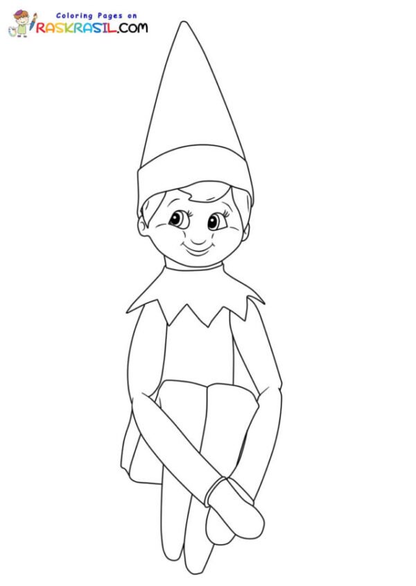 Elf on the Shelf Coloring Pages Printable for Free Download