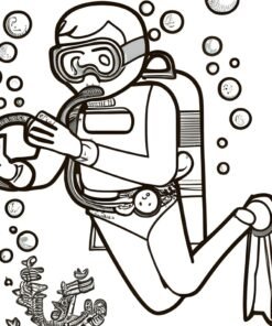 Scuba Diving Coloring Pages Printable for Free Download