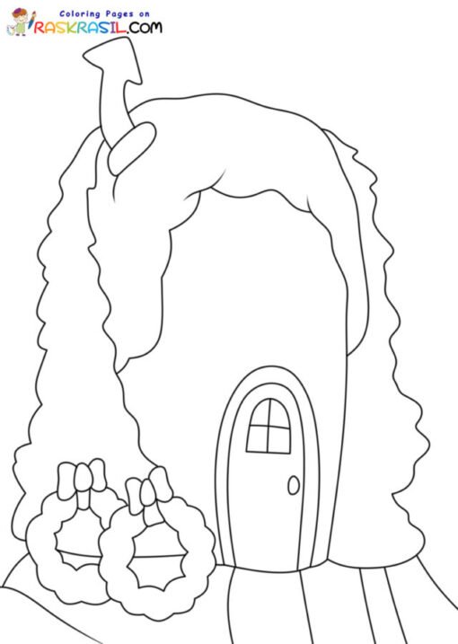 Whoville Houses Coloring Pages Printable for Free Download