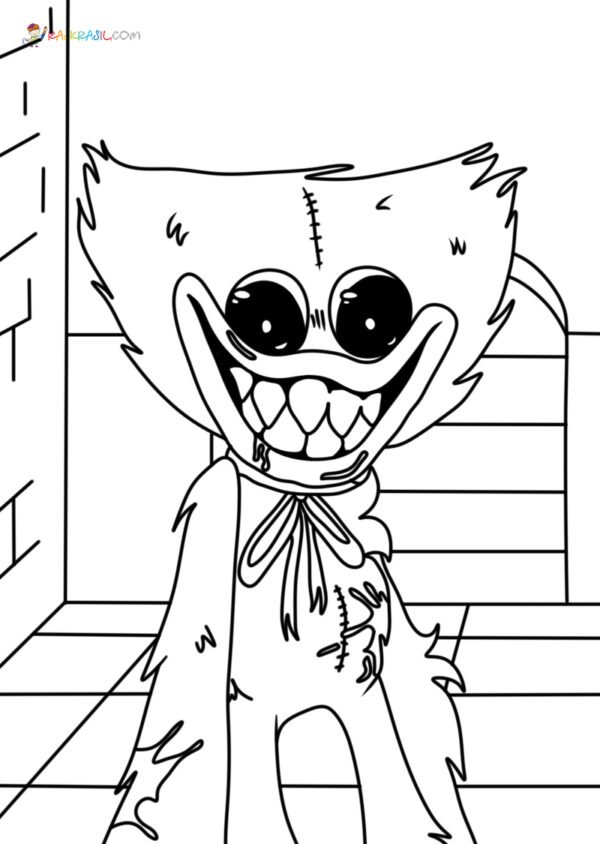 Huggy Wuggy Poppy Playtime Coloring Pages - Get Coloring Pages