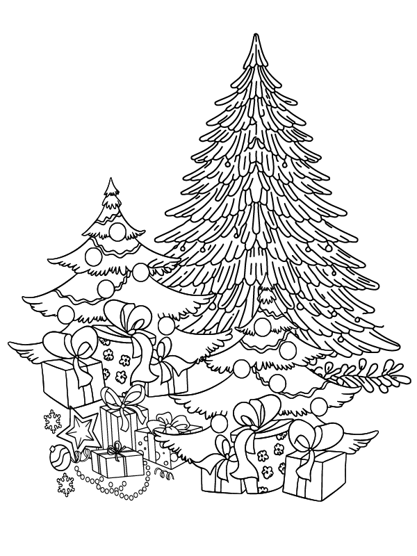 Woodland Christmas Coloring Pages Printable for Free Download