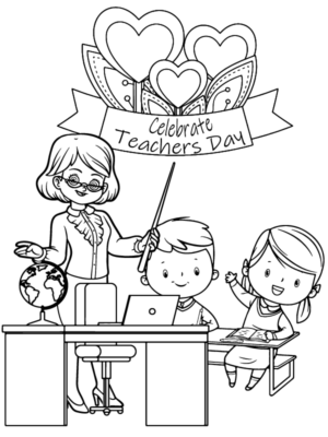 Teachers’ Day Coloring Pages Printable for Free Download