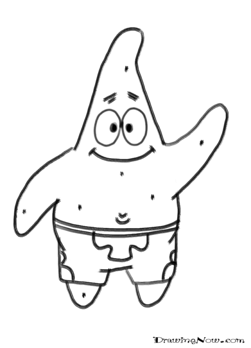 Patrick Star Coloring Pages Printable for Free Download
