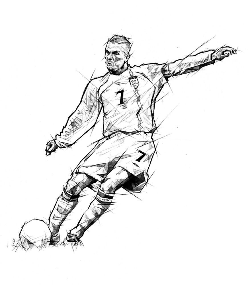David Beckham Coloring Pages Printable for Free Download
