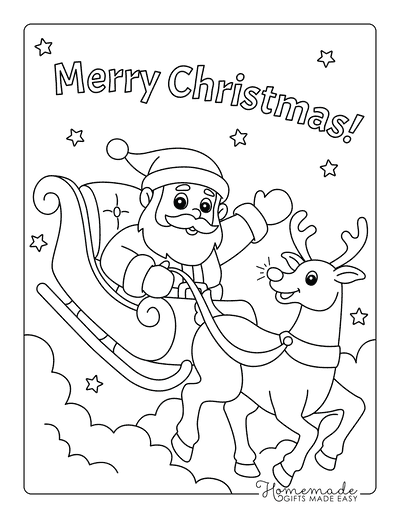 Santa List Coloring Pages Printable for Free Download