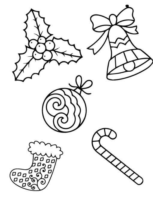 Preschool Christmas Coloring Pages Printable for Free Download