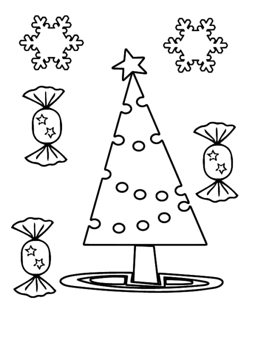 Preschool Christmas Coloring Pages Printable for Free Download