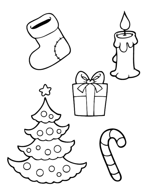 Preschool Christmas Coloring Pages Printable for Free Download