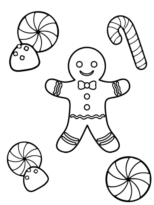 Preschool Christmas Coloring Pages Printable for Free Download