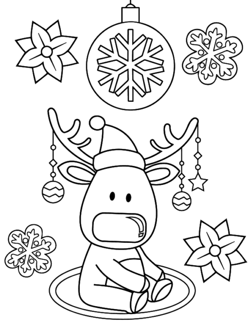 Preschool Christmas Coloring Pages Printable for Free Download