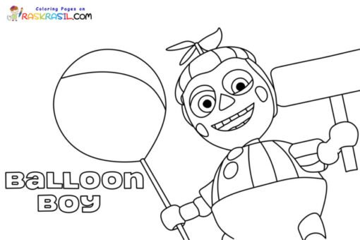 Balloon Boy Coloring Pages Printable for Free Download