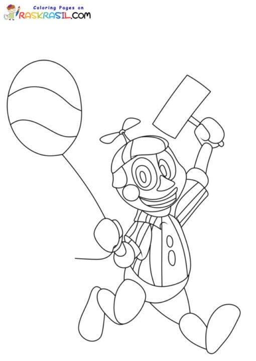 Balloon Boy Coloring Pages Printable for Free Download