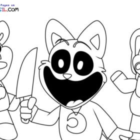 Smiling Critters Coloring Pages Printable for Free Download