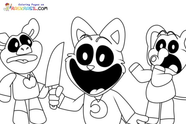 Smiling Critters Coloring Pages Printable for Free Download