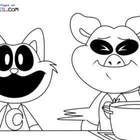 Smiling Critters Coloring Pages Printable for Free Download