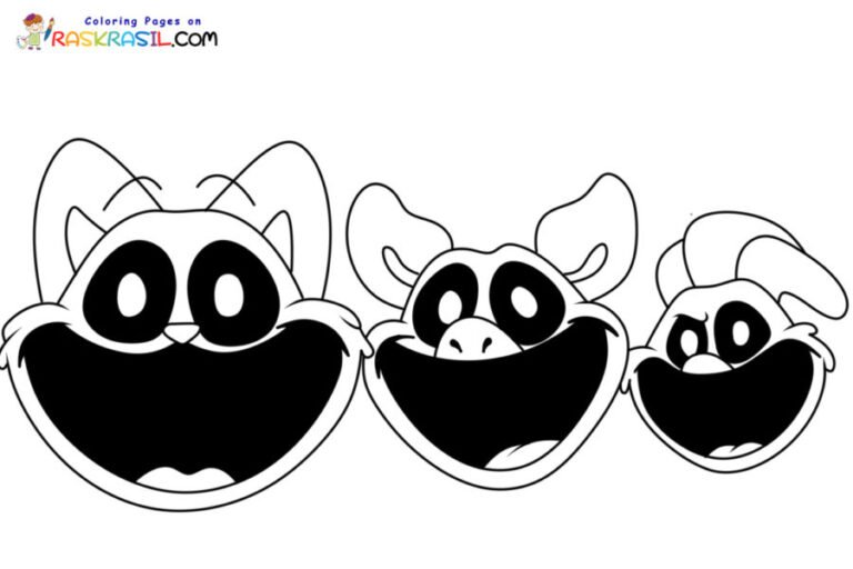 Smiling Critters Coloring Pages Printable for Free Download