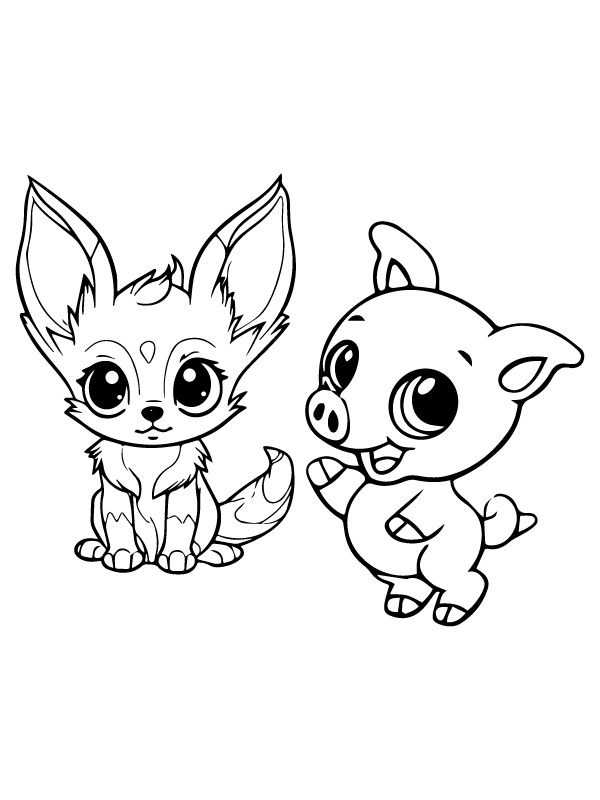 coloring pages of baby animals for kids