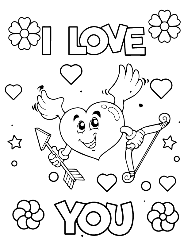 I Love You Coloring Pages Printable for Free Download