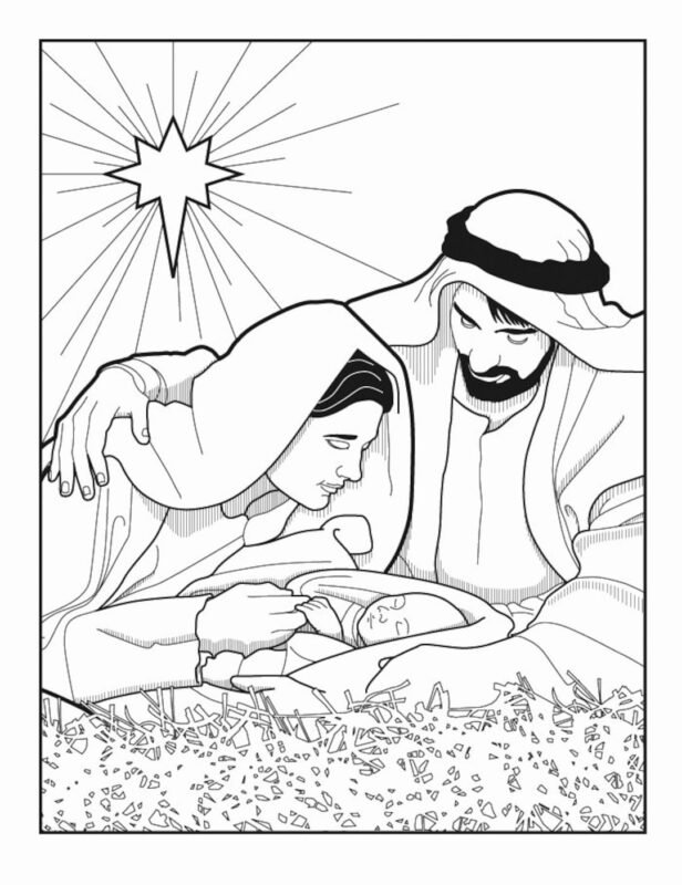 Nativity Of Jesus Coloring Pages Printable for Free Download