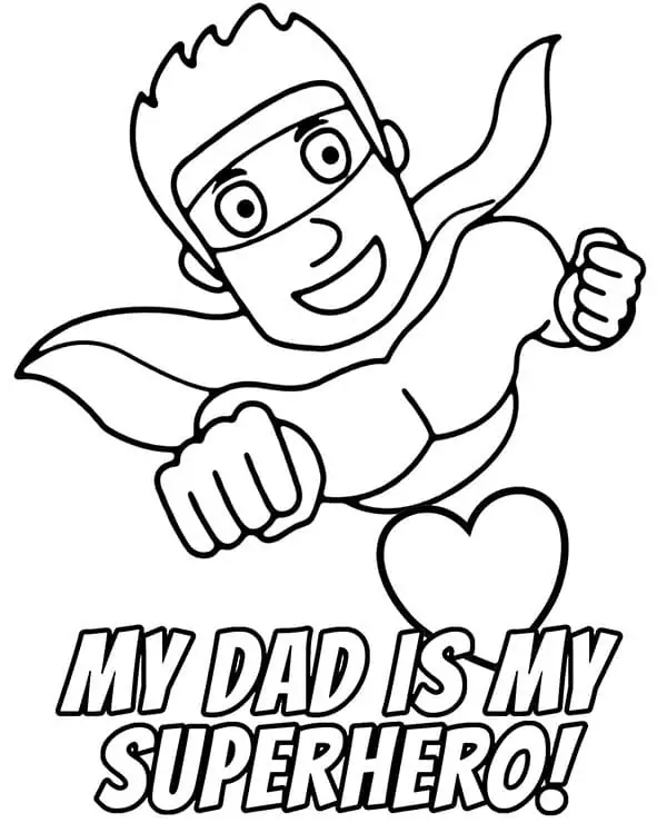 Super Dad Coloring Pages Printable for Free Download