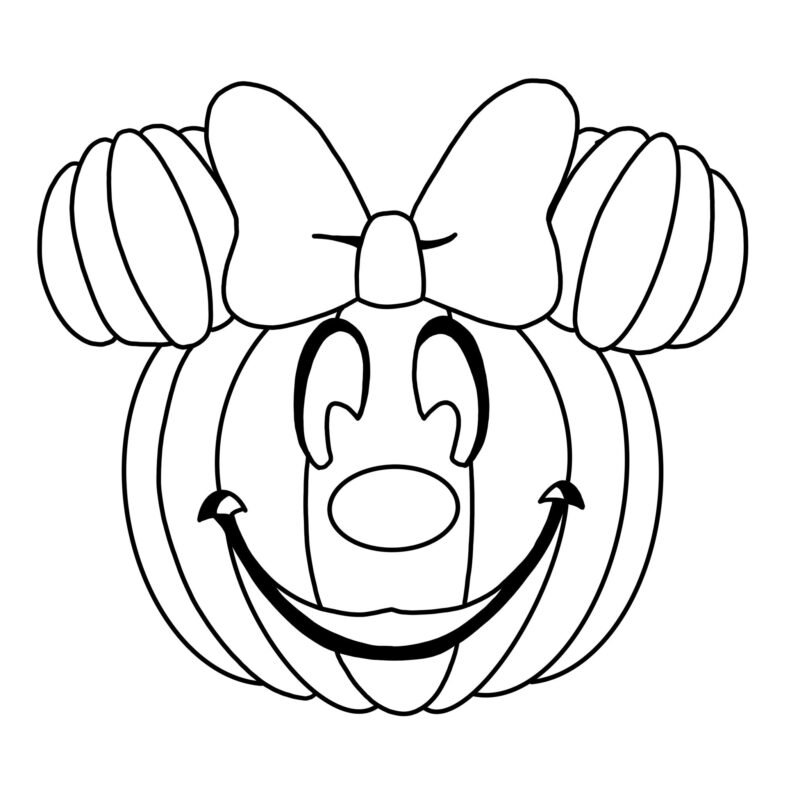 Mickey Mouse Pumpkin Coloring Pages Printable For Free Download