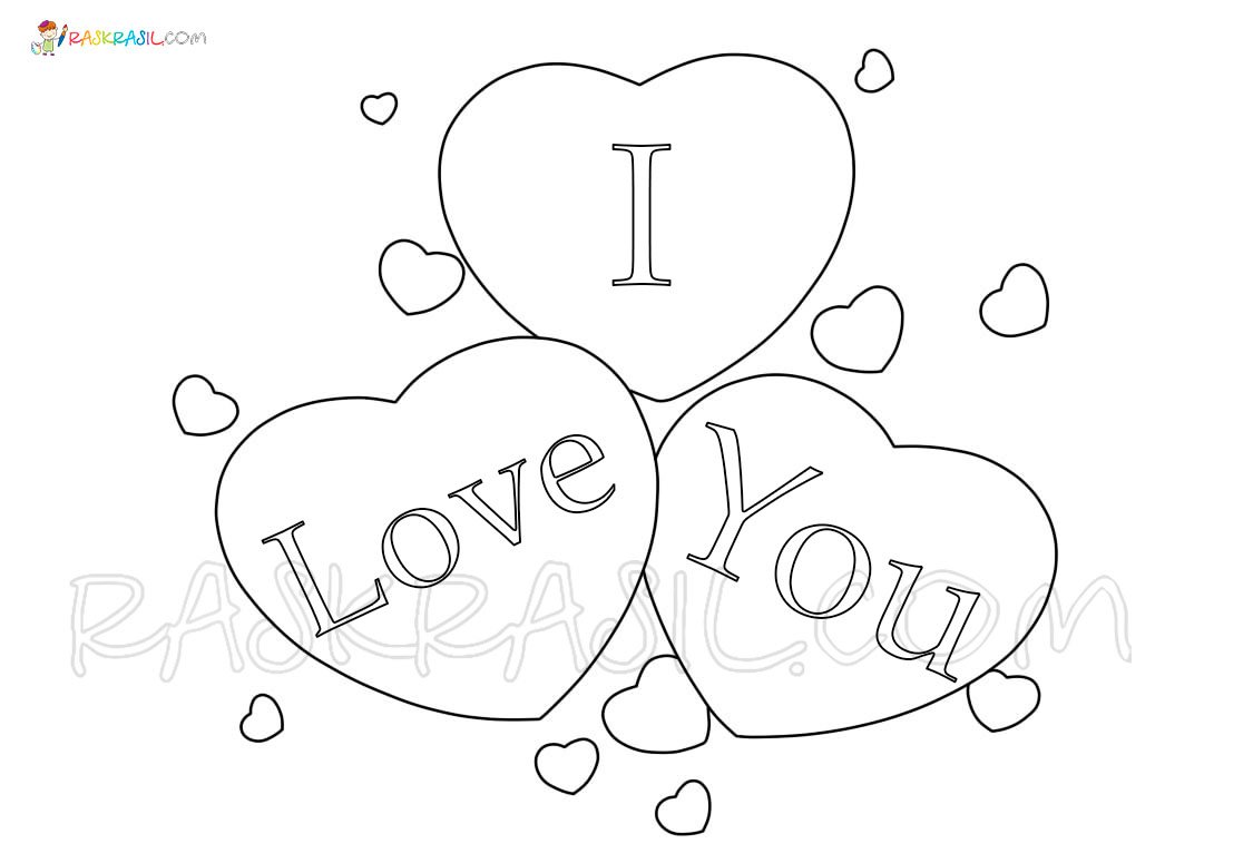 I Love You Coloring Pages Printable for Free Download