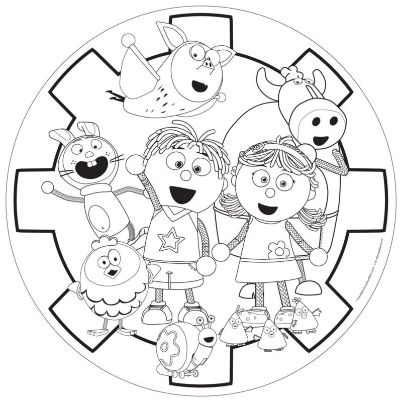 Tickety Toc Coloring Pages Printable for Free Download