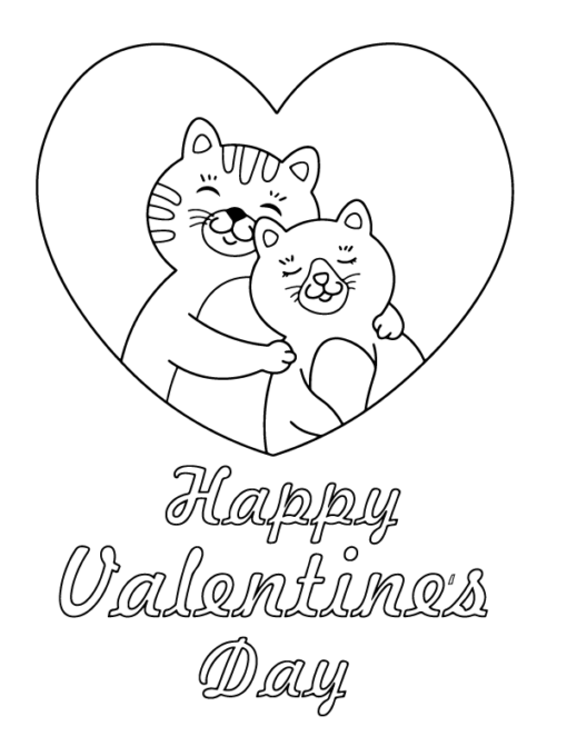 Toddler Valentine Coloring Pages Printable for Free Download