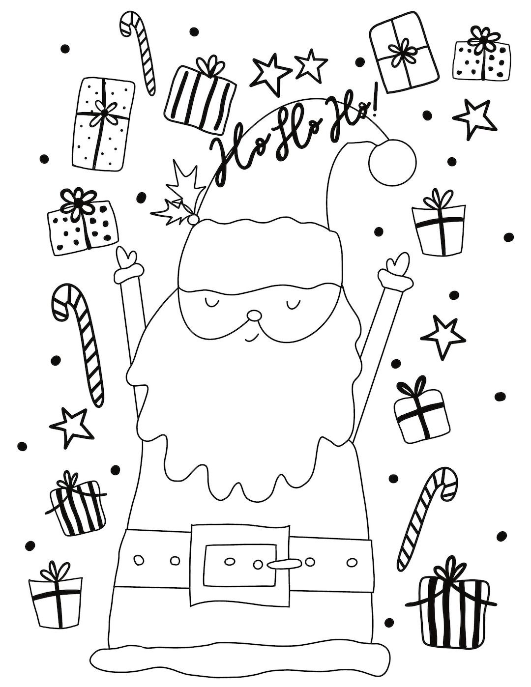 I Spy Christmas Coloring Pages Printable for Free Download