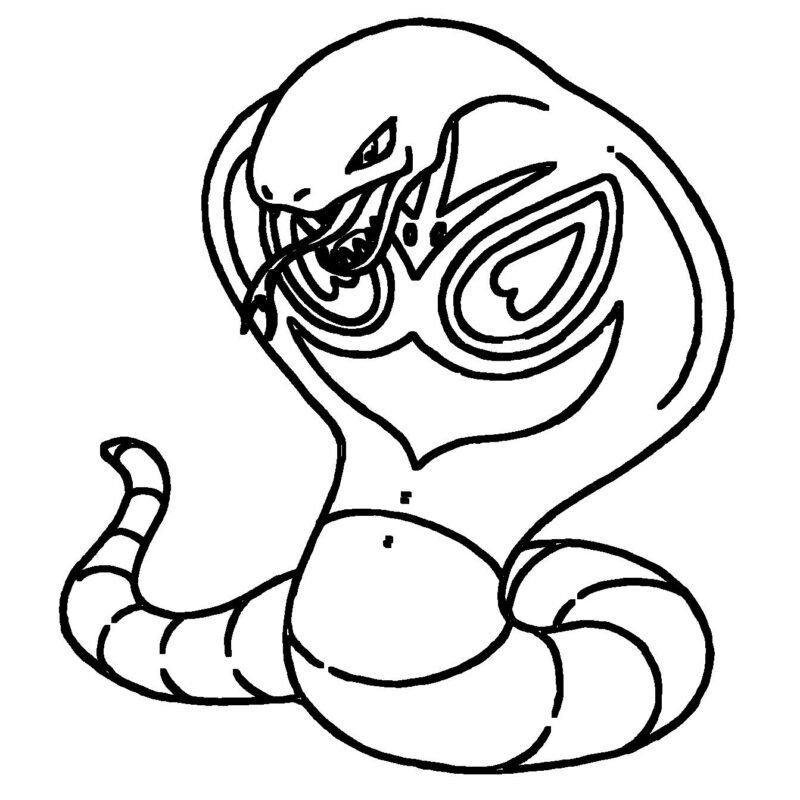 Arbok Coloring Pages Printable for Free Download