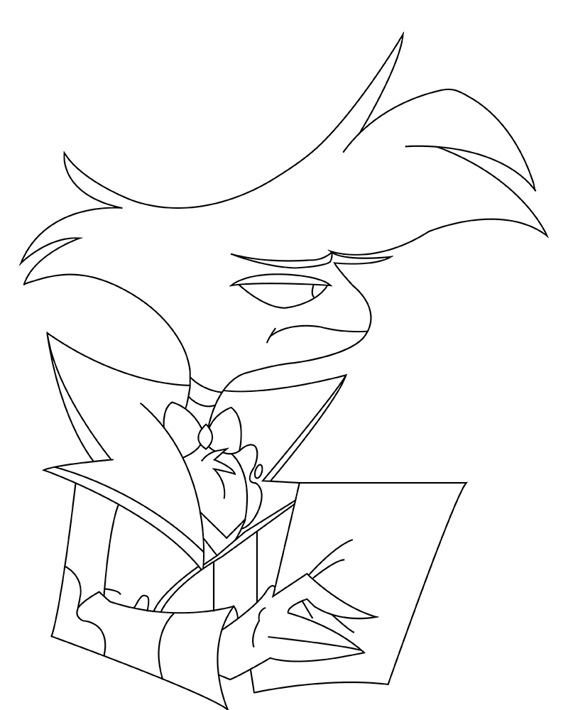 Hazbin Hotel Coloring Pages Printable for Free Download