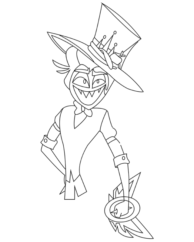 Hazbin Hotel Coloring Pages Printable for Free Download