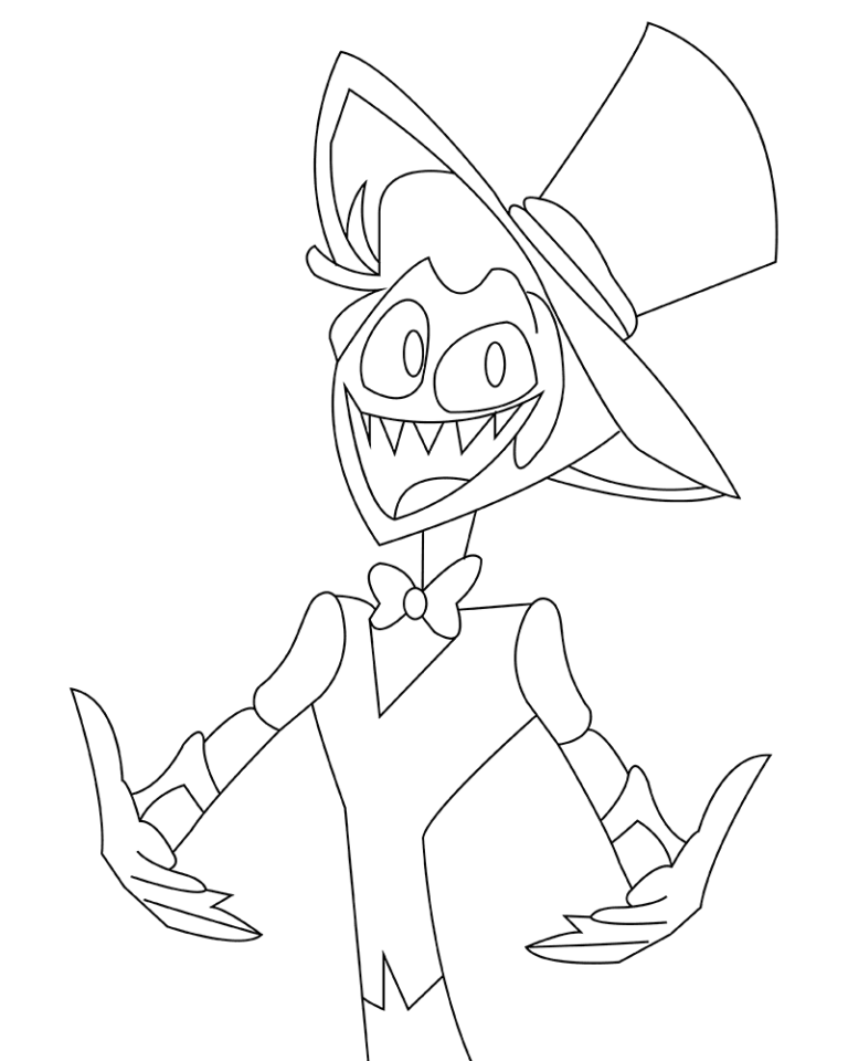 Hazbin Hotel Coloring Pages Printable for Free Download