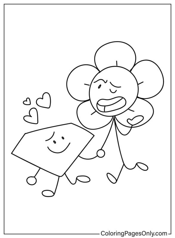 BFDI Coloring Pages Printable for Free Download