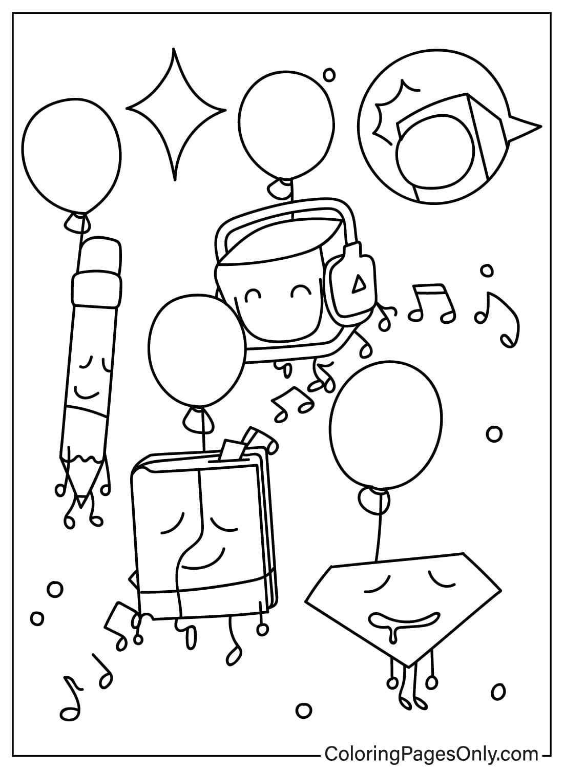 BFDI Coloring Pages Printable for Free Download