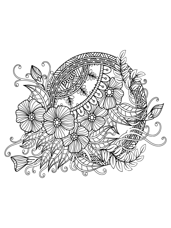 Boho Coloring Pages Printable for Free Download