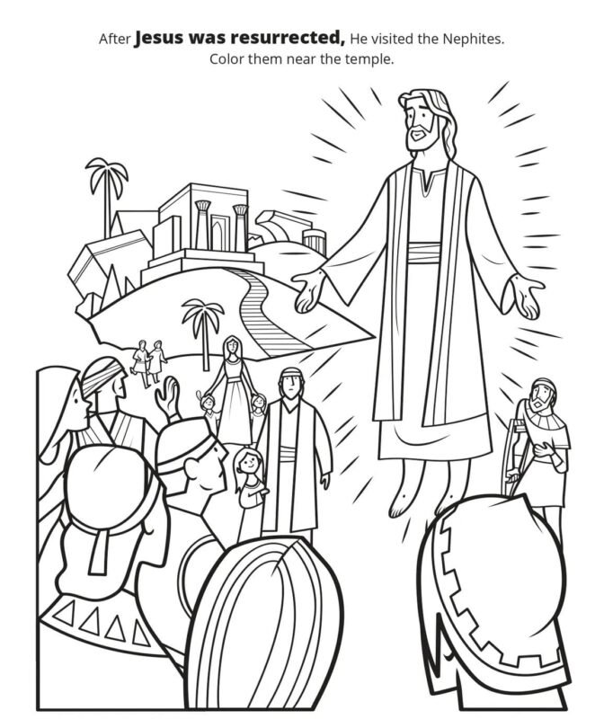 Resurrection Coloring Pages Printable for Free Download