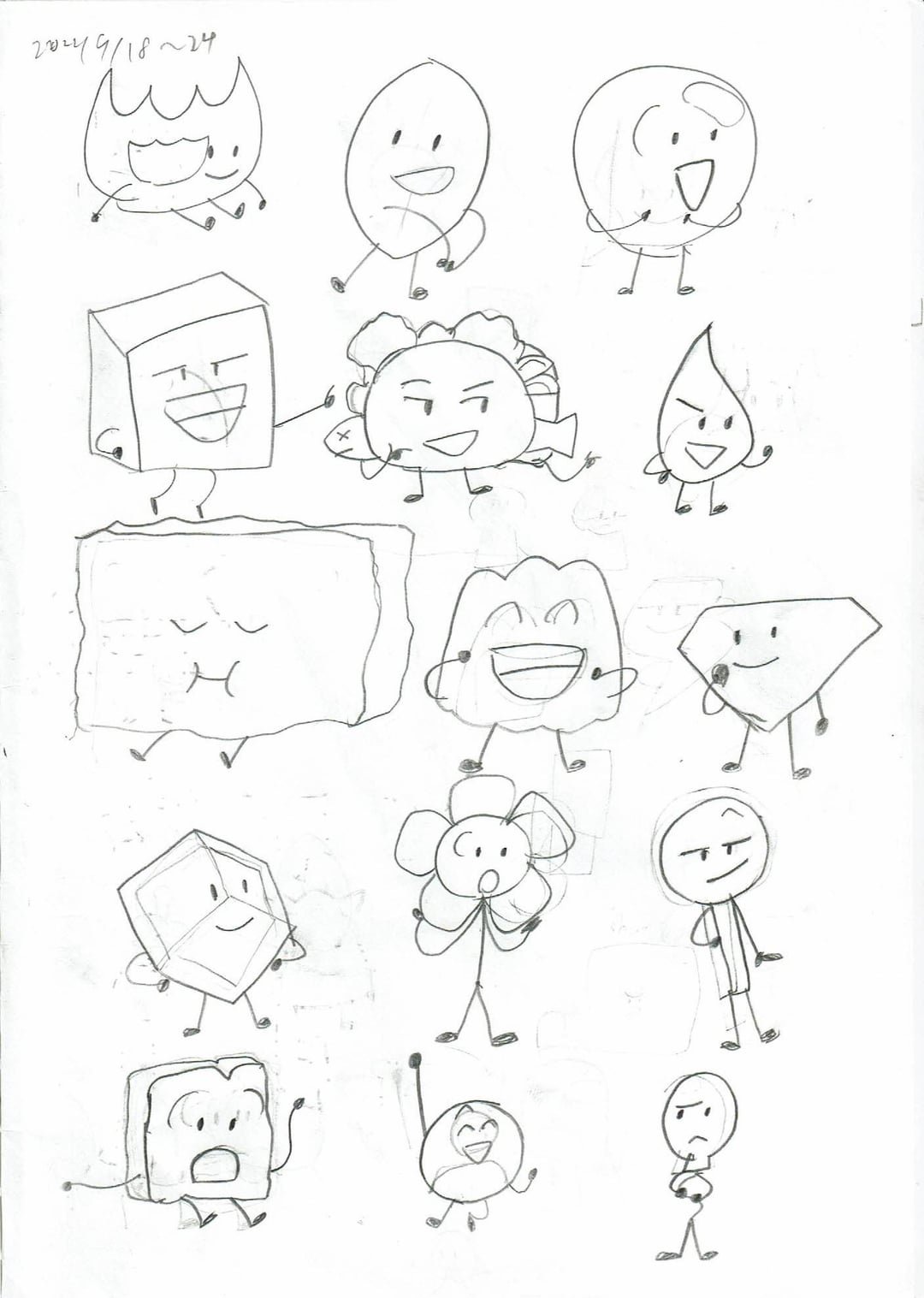 BFDI Coloring Pages Printable for Free Download