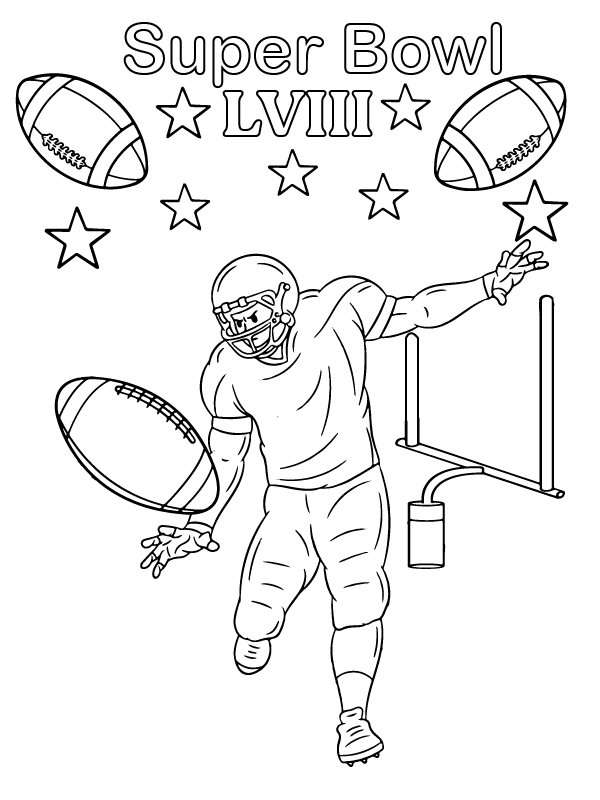 Super Bowl Lviii Coloring Pages Printable For Free Download 1802