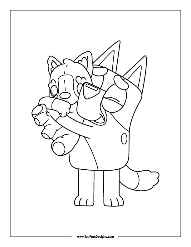 Chilli Heeler Coloring Pages Printable for Free Download