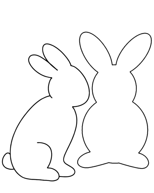 Bunny Templates Coloring Pages Printable for Free Download