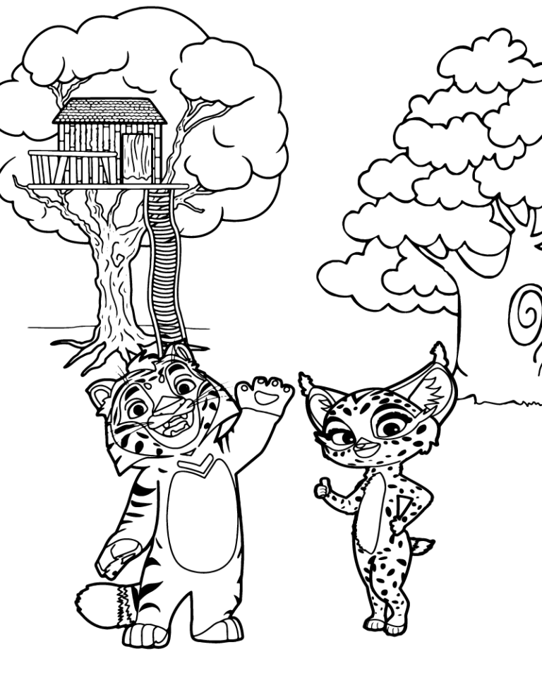 Leo And Tig Coloring Pages Printable For Free Download 0669