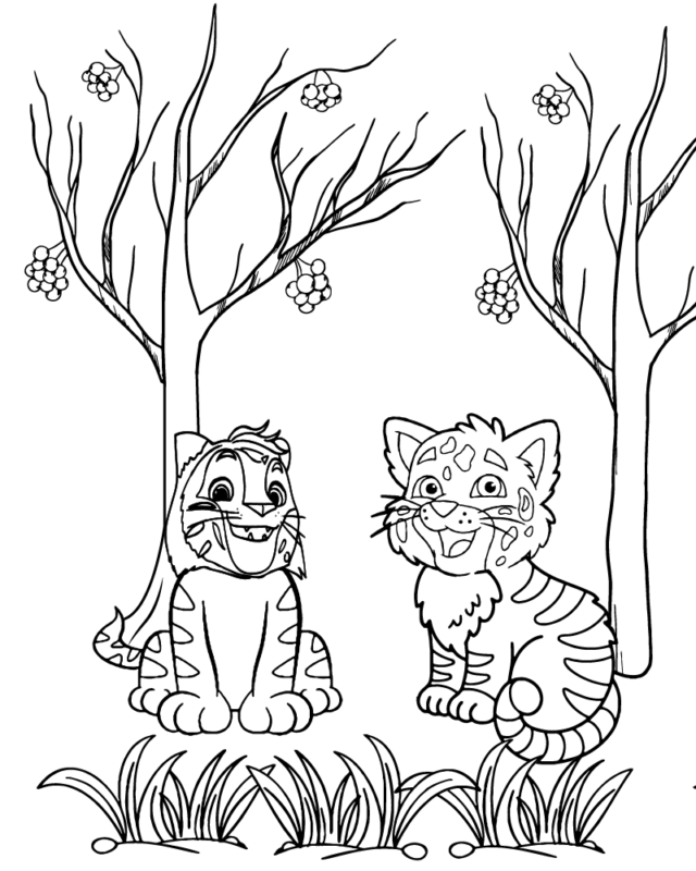 Leo and Tig Coloring Pages Printable for Free Download