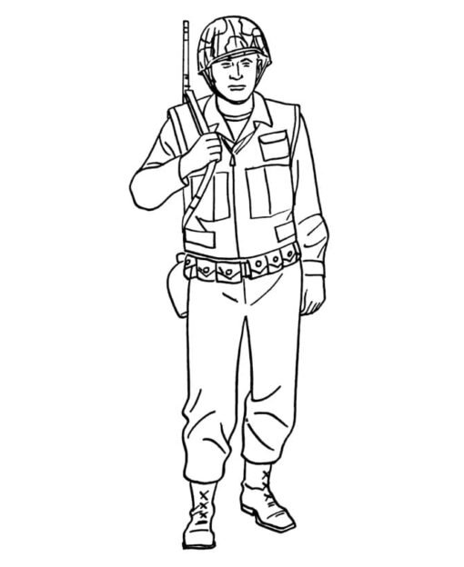 Soldiers Coloring Pages Printable for Free Download